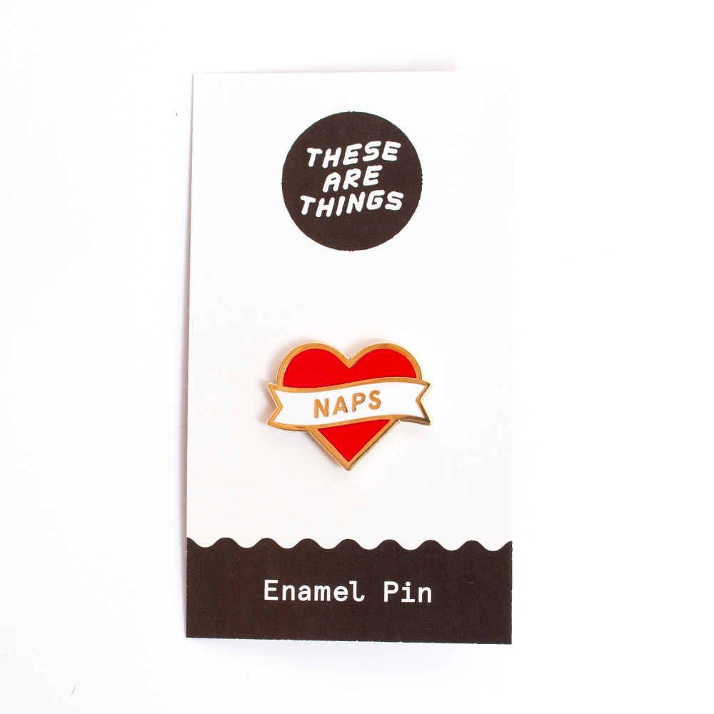 These Are Things, Enamel Pins, Heart Naps